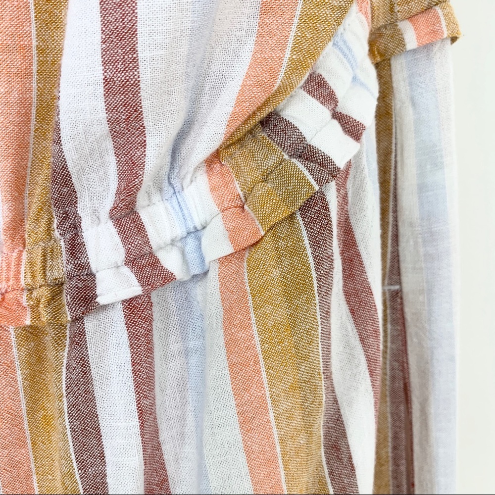 Anthropologie Cloth & Stone Striped Linen Jumpsuit - Picture 4 of 12